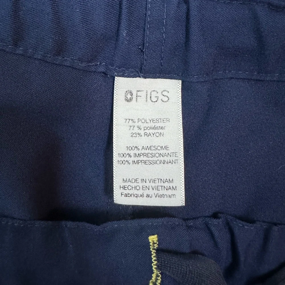 FIGS Navy/Yellow Thread Scrubs Pants Women's - Picture 4 of 5